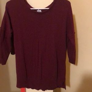Two wine color blouse